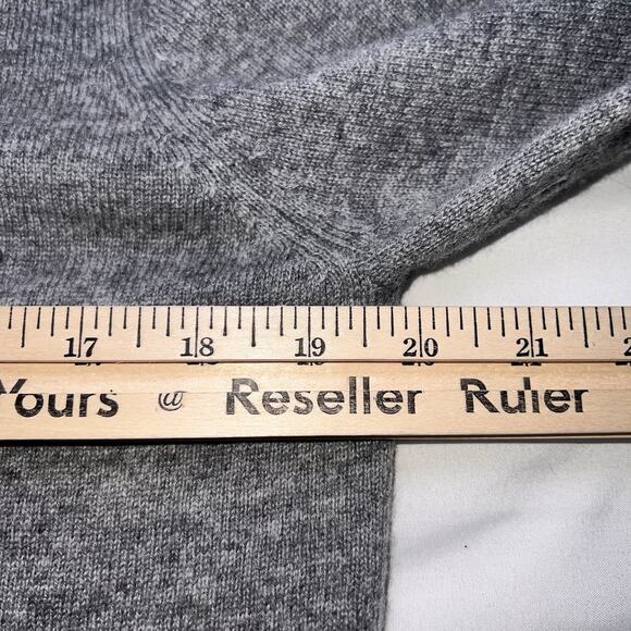 Quince Hoodie Women's Size M Gray 100% Cashmere Full-Zip Sweater Casual Travel - Picture 8 of 14